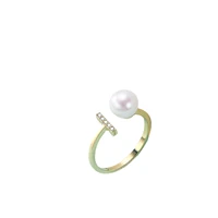natural freshwater pearl rings real 925 sterling silver jewelry for women gift femme anillos plata 925 para mujer wedding rings