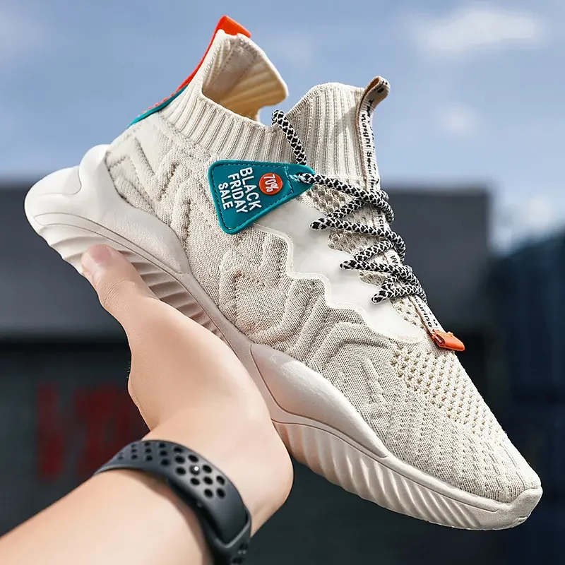 

ST422 Spring 2022 New Men Fashion Vulcanized Casual Shoe Mesh Breathable Sneakers Trend Light Non-slip Running zapatillas hombre