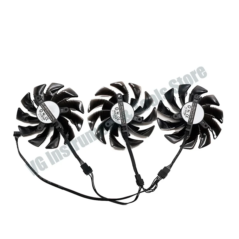 Фото Новый вентилятор PLD10015B12H DC 12V 0.55A для GTX1070 GTX1080, для видеокарт GIGAYTE AORUS GeForce GTX 1080 Ti Xtreme Edition №3