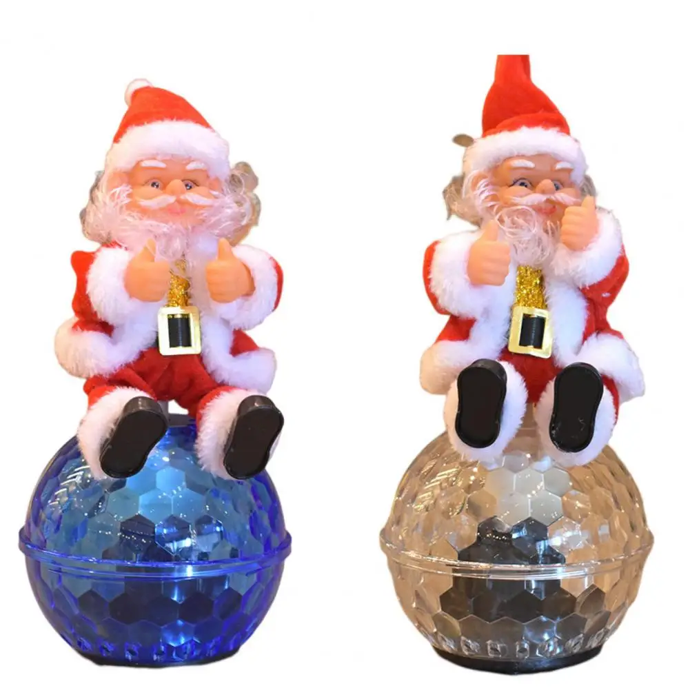 

Useful Rotating Ball Eye-catching Plastic Music Ball Interesting Dancing Old Man Doll Ornament