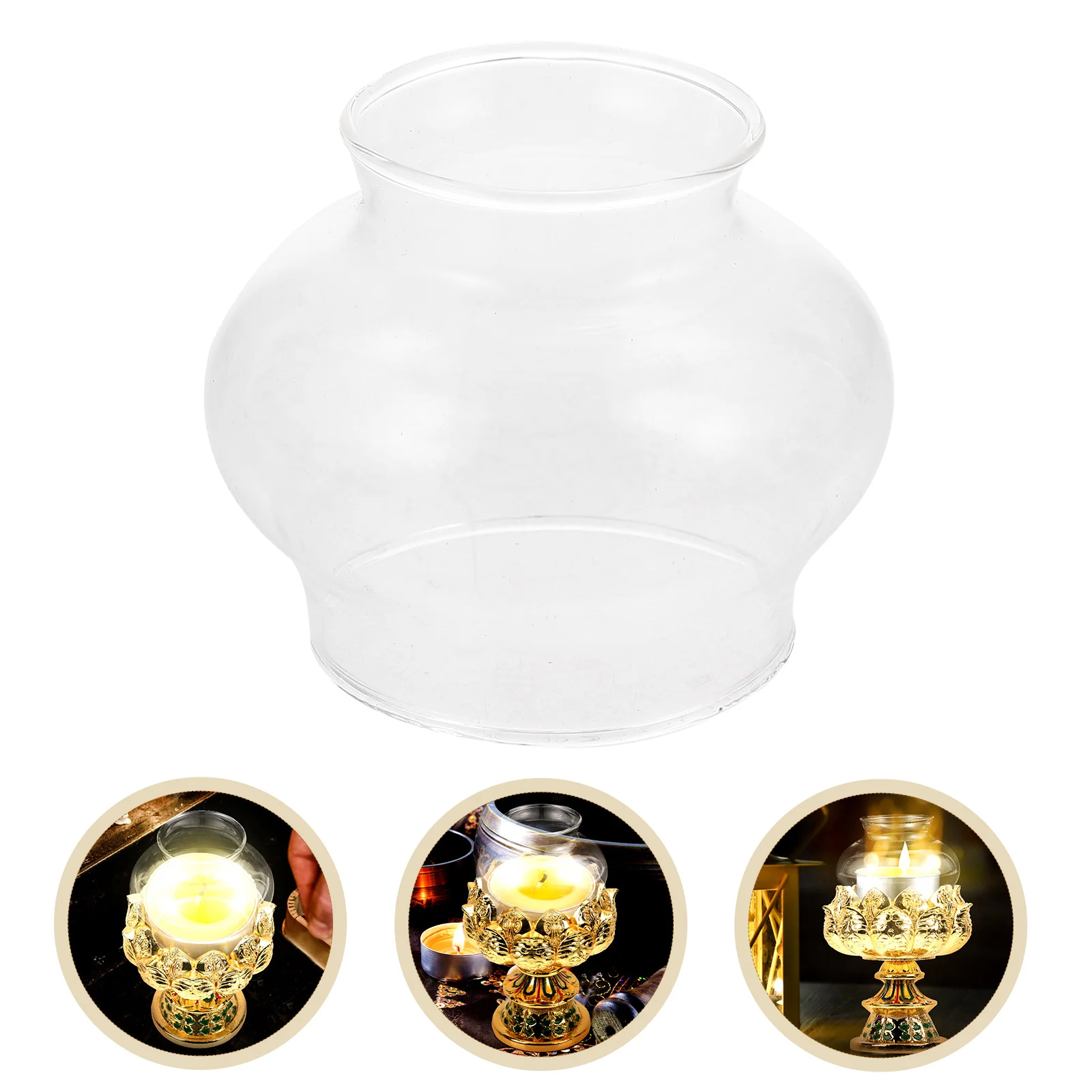 

Lamp Oil Shade Glass Kerosene Chimney Cover Lantern Lightlampshade Globes Replacement Globe Holder Shades Vintage Transparent
