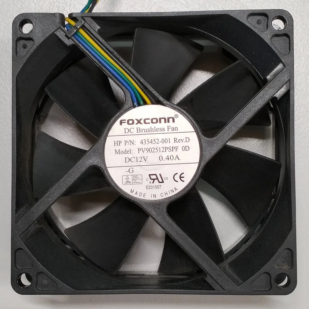 Фото Вентилятор охлаждения для HP Compaq DC7800 DC7700, 90 мм, 4-контактный, 12 В, 0,40 А, 435452-001 PV902512PSPF №2