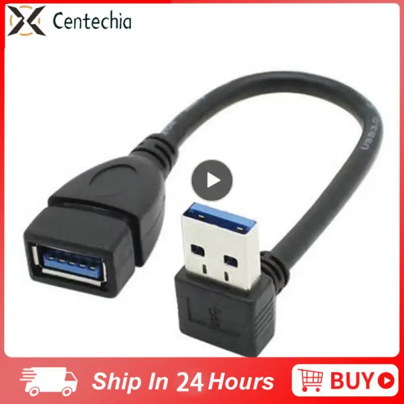 

Not Easy To Break Usb3.0 Elbow Male To Female Extension Cable 25cm Data Cable 25cm Long Adapter Data Cable Link Is Not Loose