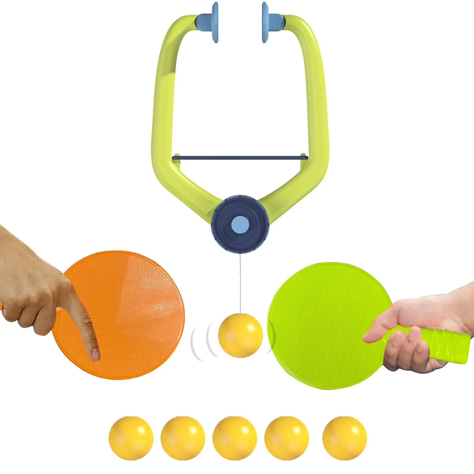 

Table Tennis Trainer Without Table Table Tennis Paddle Set Table Tennis Paddle And 6 Ping-Pong Balls For Indoor And Outdoor Game