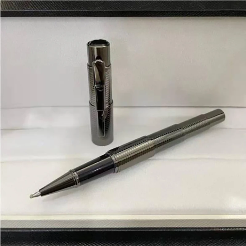 Роскошные металлические черные розовые золотые шариковые ручки MB с бамбуковым