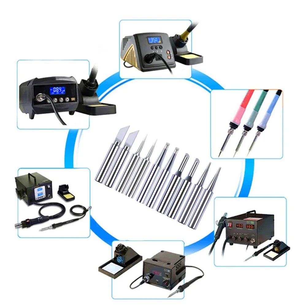 10 шт. комплект жал для паяльника I + B K 2 4D 3C медное паяльное жало 43 мм паяльник из