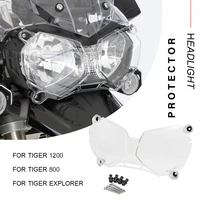 new motorcycle acrylic for tiger 800 xc xcx xca xr xrt xrx 2011 2018 headlight protector light cover protective guard