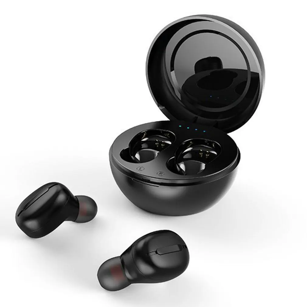 

Wireless Headset Bluetooth-compatible ​5.0 Wireless Mini Headset Sports Earphones Free Hand Earbuds With All Smart Charging Box
