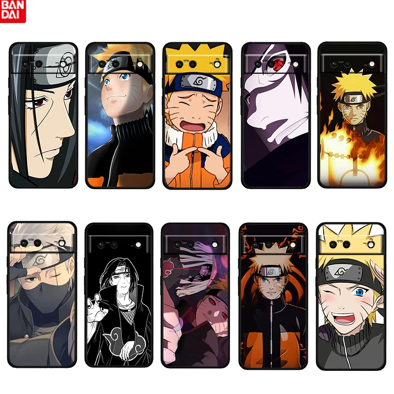 

Hot Anime NARUTO Boys Shockproof Cover For Google Pixel 6 6A 5 4 5A 4A XL Pro 5G TPU Silicone Soft Black Phone Case Fundas Coque