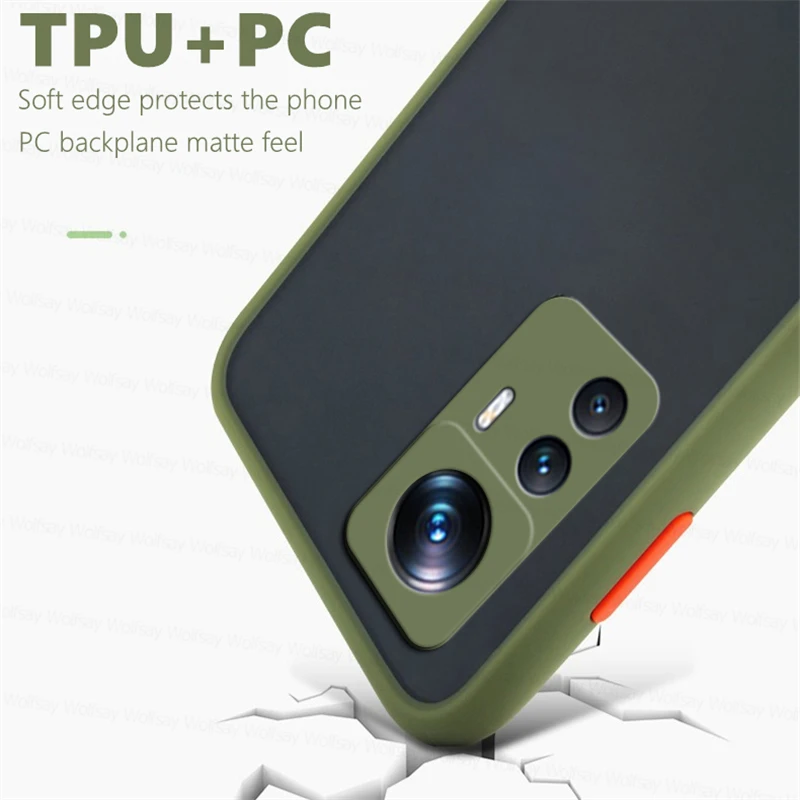 

Matte PC Cover For Xiaomi 12T Pro Case Xiaomi 11T 12T Pro Cover Shockproof TPU Protective Hard Back Phone Cover Xiaomi 12T Pro