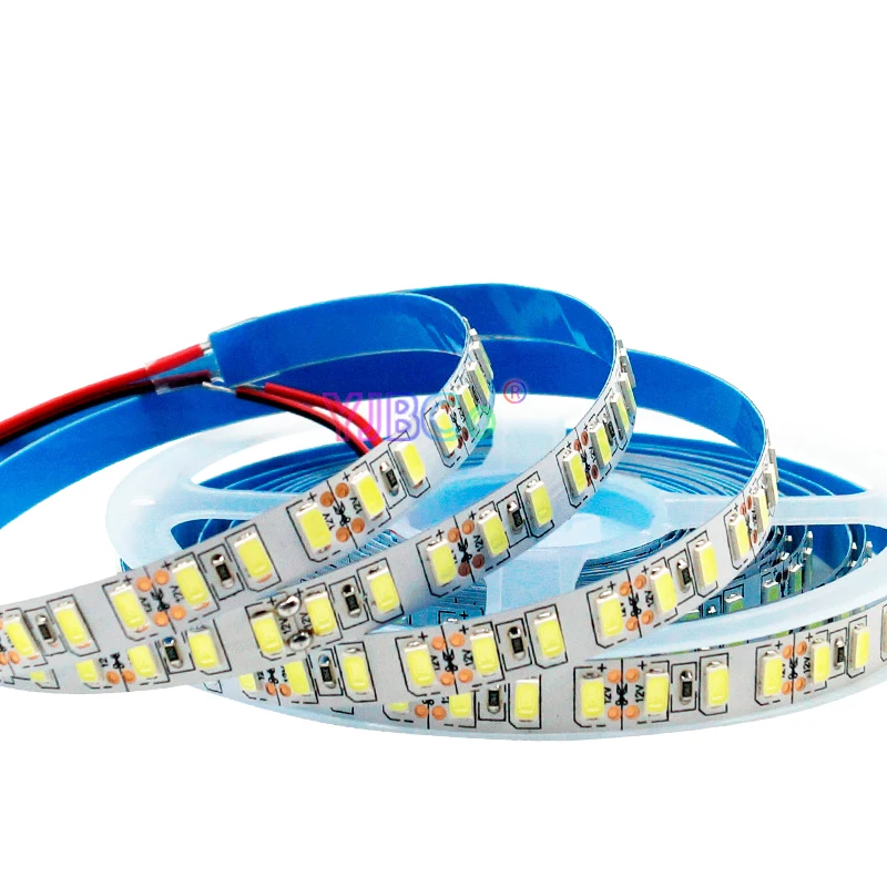 12V 5M SMD 5630 LED Strip 120LEDs/M White / Warm white / Natural White Flexible Lights Tape IP20 10mm White PCB Not waterproof