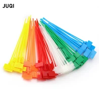 100 pieces of 4150mm colour nylon ties labels plastic ring ties labels cable labels self locking zipper ties