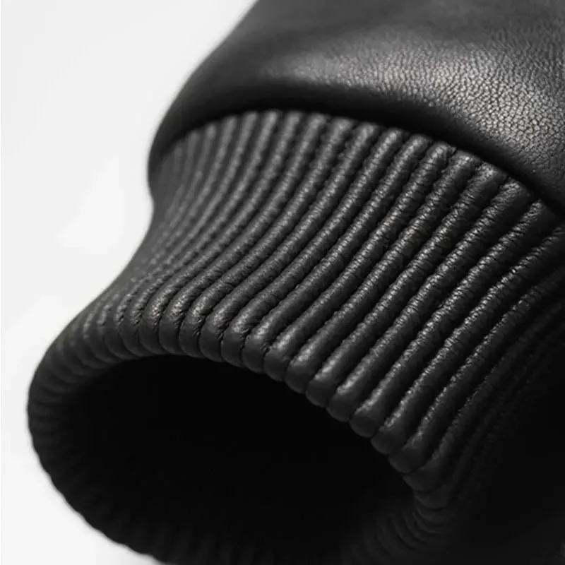 Мужская куртка из овчины зимняя теплая модная толстая натуральная кожа мужская