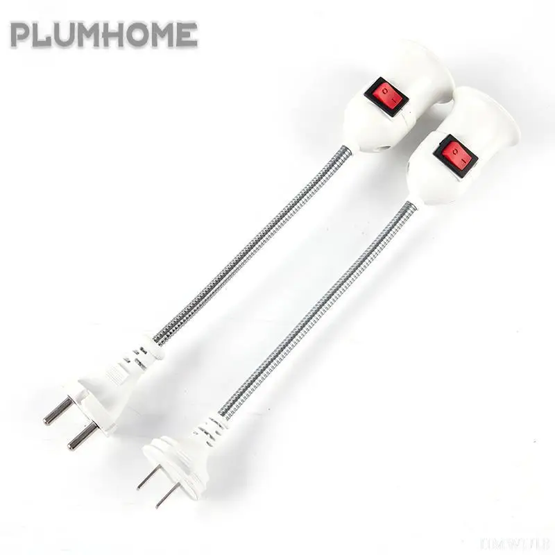 

EU US Plug to E27 Light Base Conversion LED Bulb Socket Rotary Lamp Holder With Switch E27 Socket Lamp Bulb Holder