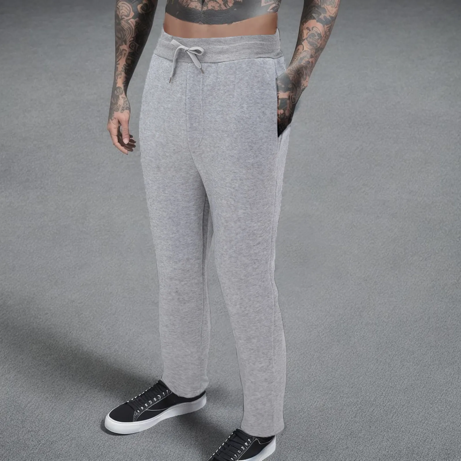 Повседневные спортивные Прямые хлопковые облегающие прямые трубы повседневные