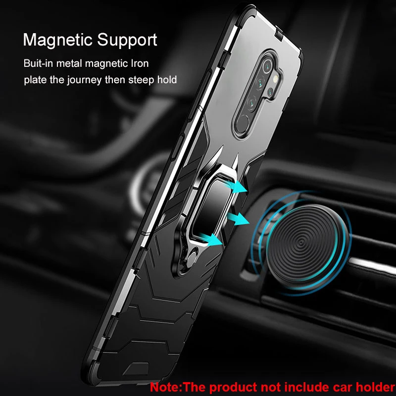 

Shockproof Armor Case For Huawei P50 P40 P30 Pro Cases Stand Holder Magnetic Car Ring Phone Back Cover For Huawei P50 Coque