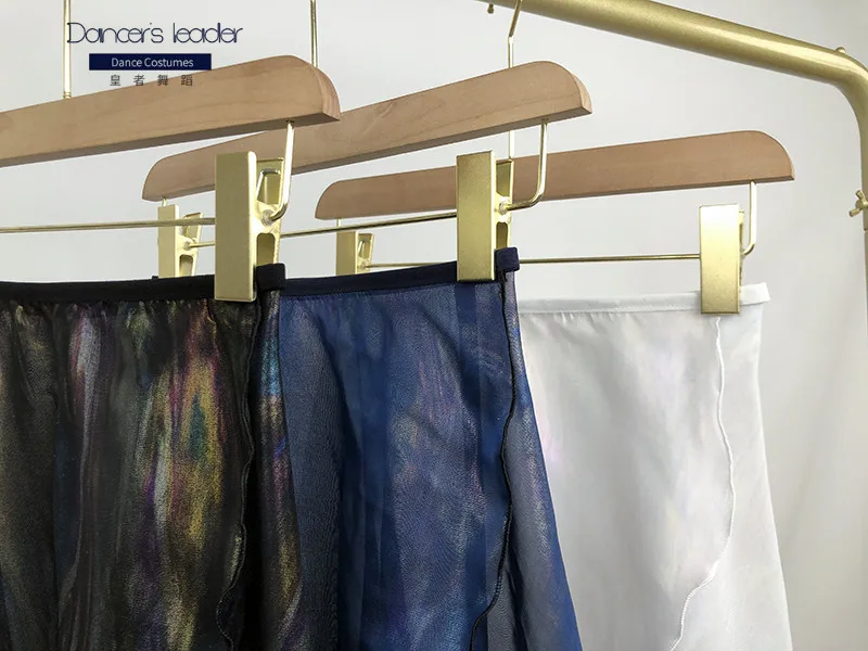 Балетная короткая юбка на шнуровке красочная градиентная женская танцевальная