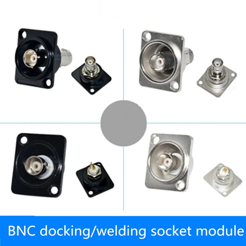 

10pcs/lot D type Dual BNC Panel Mount welding free Female to Female Socket DC-RUD panel welding BNC Coupler Chassis Connector