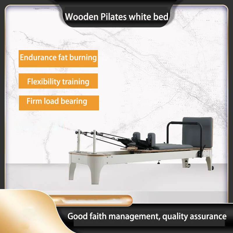 

Pilates core bed trainer fitness equipment small white bed yoga multi-function pilates reformer machine Exercise Plasticity