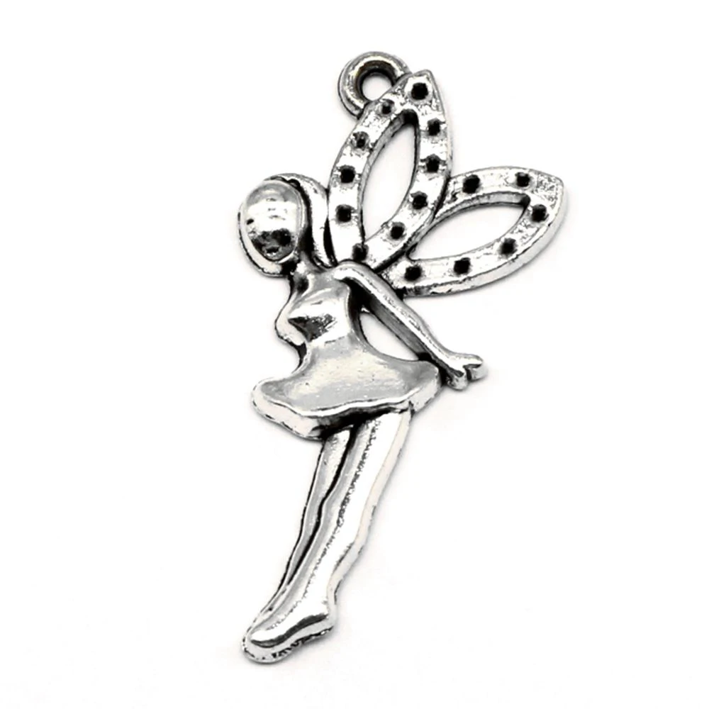 50 шт., декоративные подвески в виде бабочек, 19 х39 мм