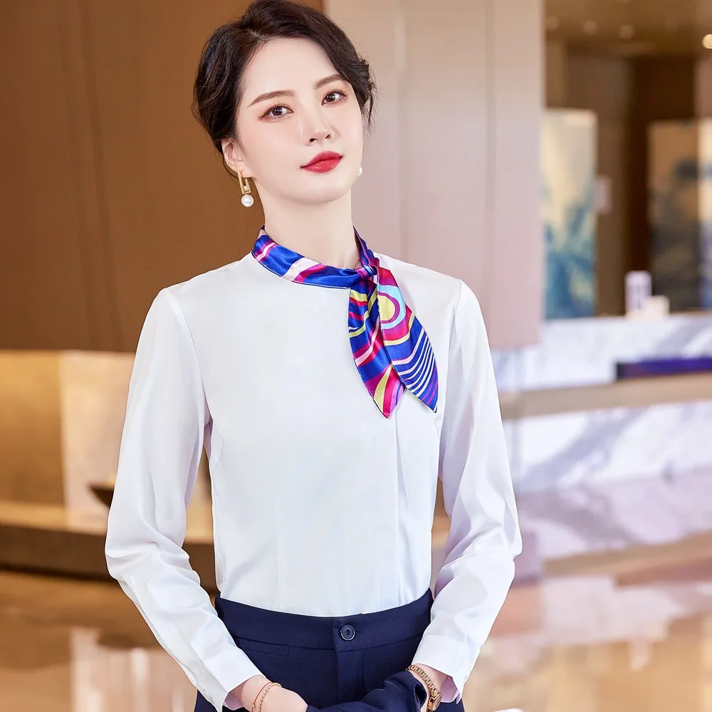 Модная рубашка в Корейском стиле официальная одежда Женская весенне-летняя