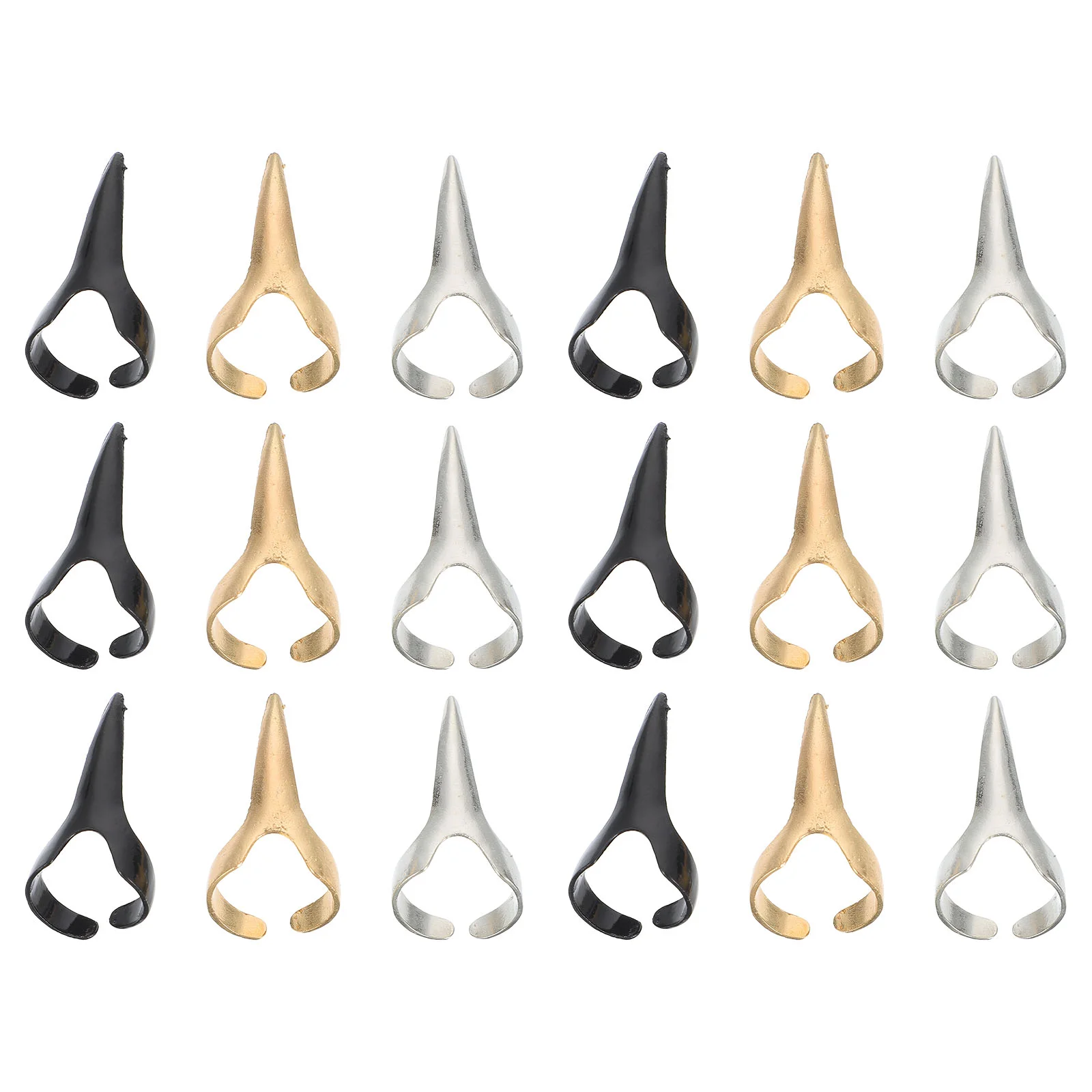 

30Pcs Finger Ring Finger Nail Claw Nail Tools for Women Girls