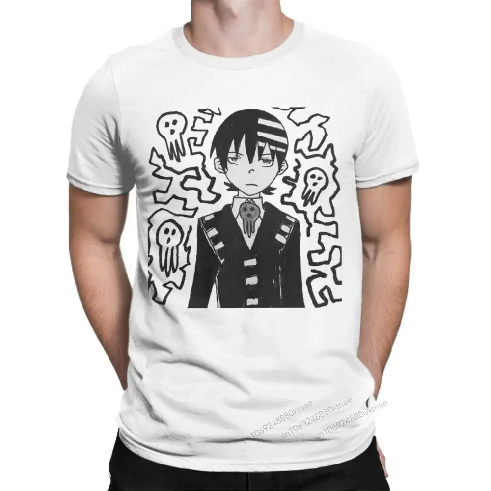 

Death The Kid Soul Eater T-Shirts Men Japanese Anime Vintage 100% Cotton Tees Crew Neck Short Sleeve T Shirt Gift Idea Clothes