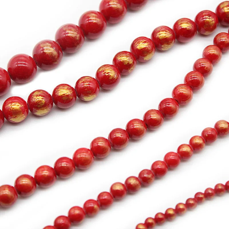 Рисунок 6 - Бусины Из Натурального Красного золота в полоску