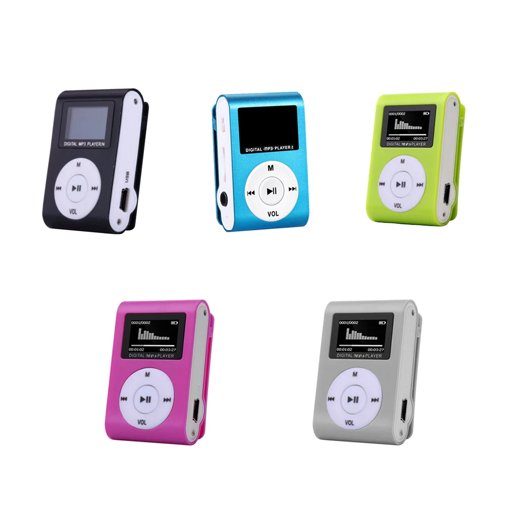 Мини MP3-плеер портативный музыкальный радиоприемник Поддержка видео аудио SD TF
