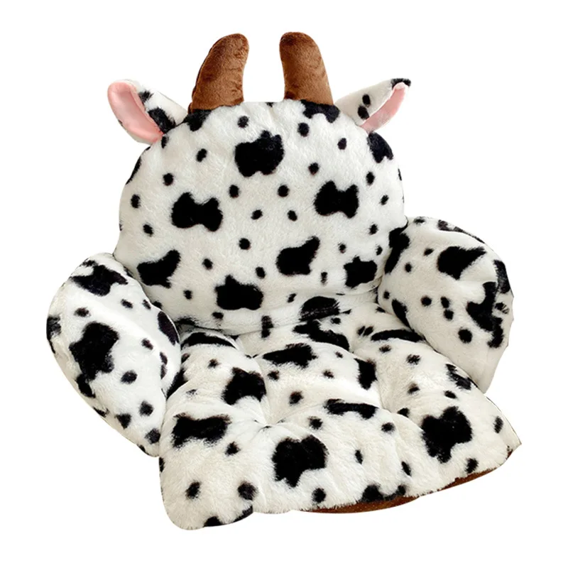 

Мягкое кресло с подушкой из коровьей кожи, подушка для поясницы, для спальни, гостиной, кресло для детской комнаты, утолщенные предметы для д...