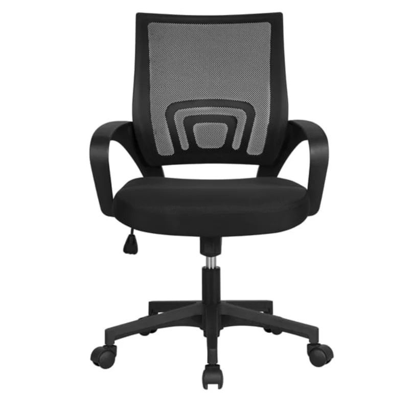 Smile Mart Adjustable Mid Back Mesh Swivel Office Chair with Armrests, Black gaming chair computer chair office chair