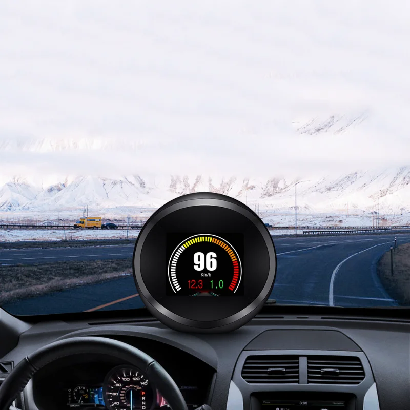 

Модный дизайнерский цифровой Gps-измеритель скорости OBD2, с ЖК-дисплеем