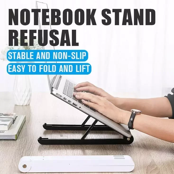 

Adjustable Laptop Stand Foldable Non-Slip Heat Dissipation Desktop Bracket for Macbook Pro Portable Notebook Holder Stand Riser