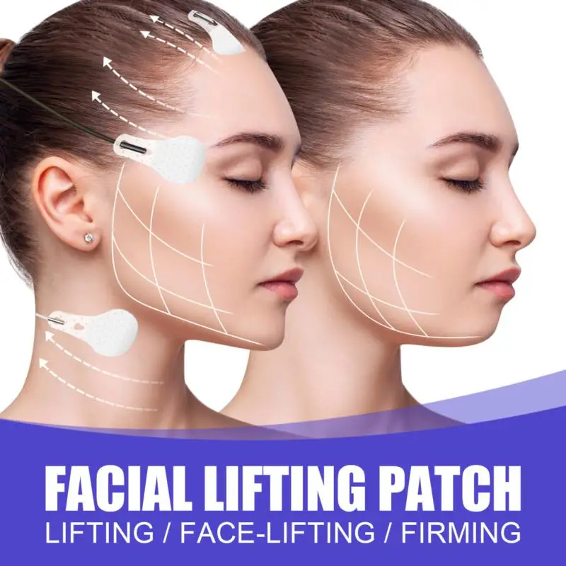 

60PCS Invisible Thin Face Facial Stickers Facial Line Wrinkle Flabby Skin V-Shape Face Lift Face Tape Scotch Adhesive Tape