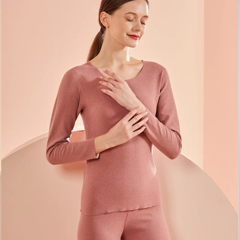 NewThermal underwear ladies a bottoming and velvet heating Qiuyi long electric thermal underwear