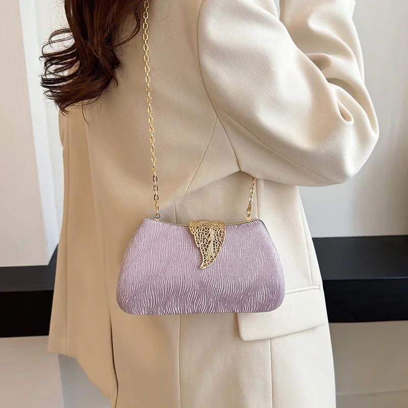 Новая модная Ретро сумка-мессенджер через плечо с застежкой и цепочкой для