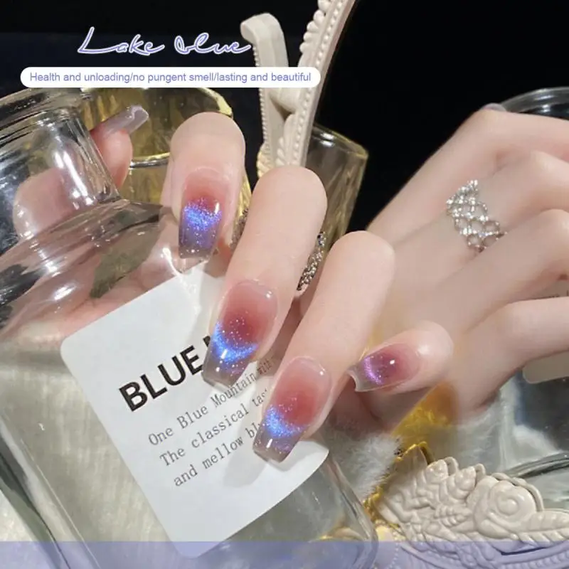 

Магнитный Гель-лак для ногтей «кошачий глаз», блестящий Блестящий Гель-лак, Полупостоянный отмачиваемый УФ светодиодный лак для маникюра и дизайна ногтей, TSLM1