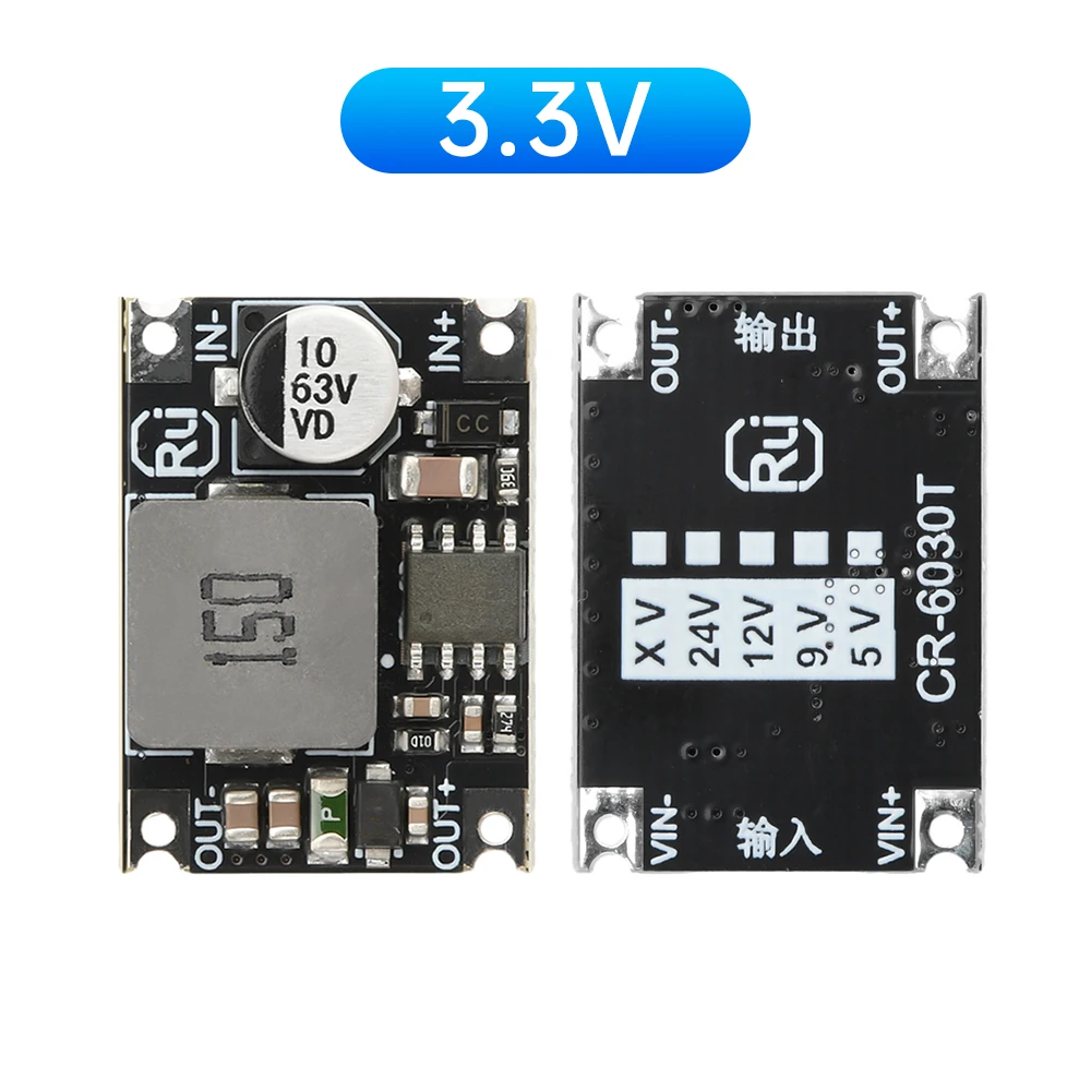 

3,3 В 5 В 12 В 2 А мини DC-DC понижающий модуль питания понижающий преобразователь DC5-60 В входное напряжение