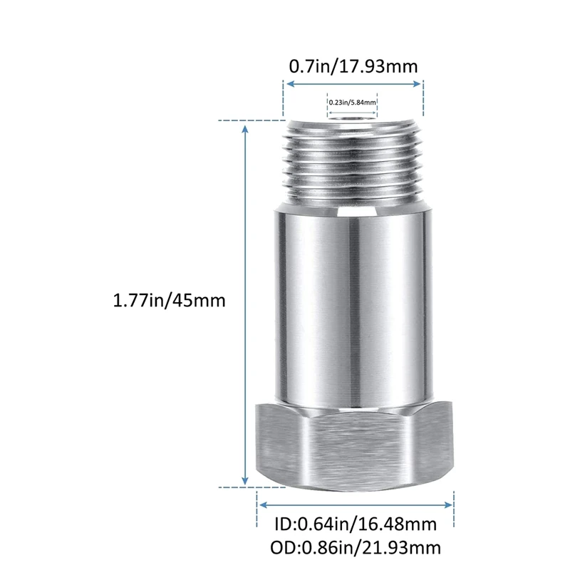 2 шт. автомобильный адаптер для измерения уровня кислорода в двигателе