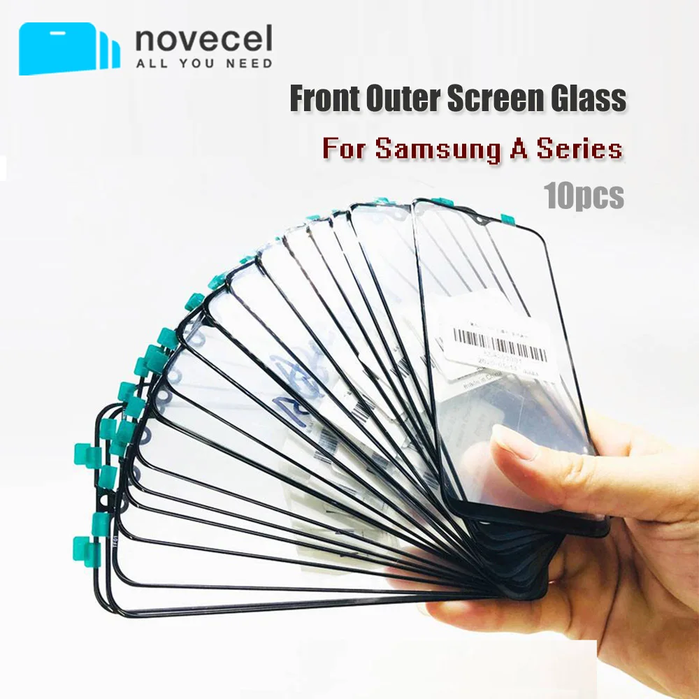 

10pcs LCD Screen Touch Panel Front Glass Replacement Outer Glass Lens For Samsung A12 A125 A02 A022 A02s A025 A42 A32 A52 A72