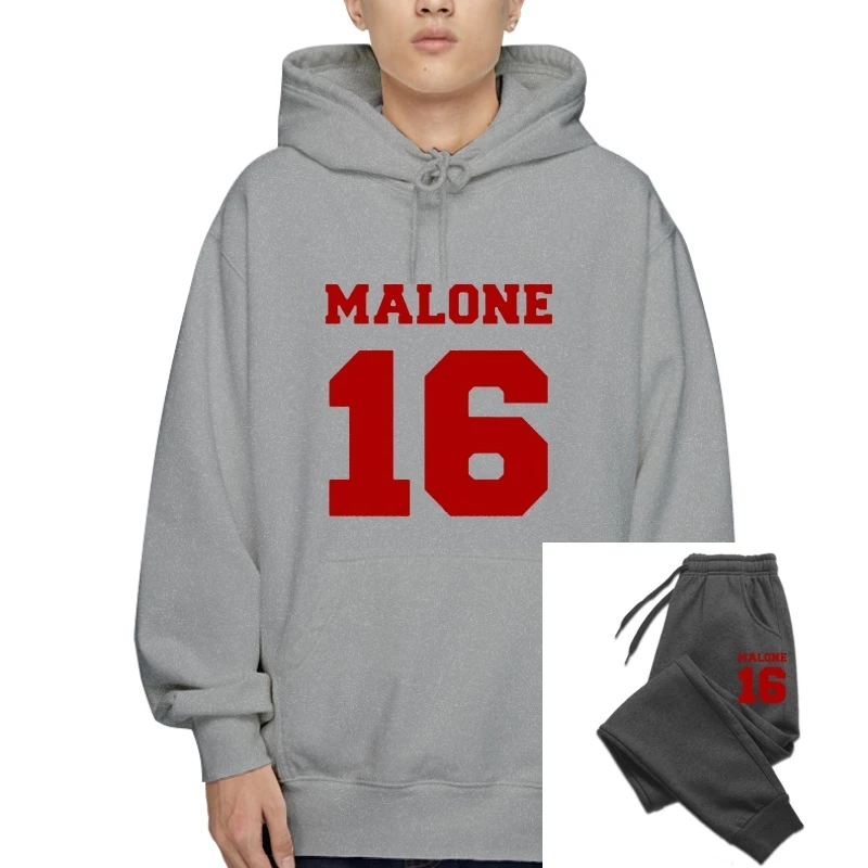 

Malone 16 Cheers Baseball Tv Show T-Sweatshirt Hoodies Men Fleece Pullover