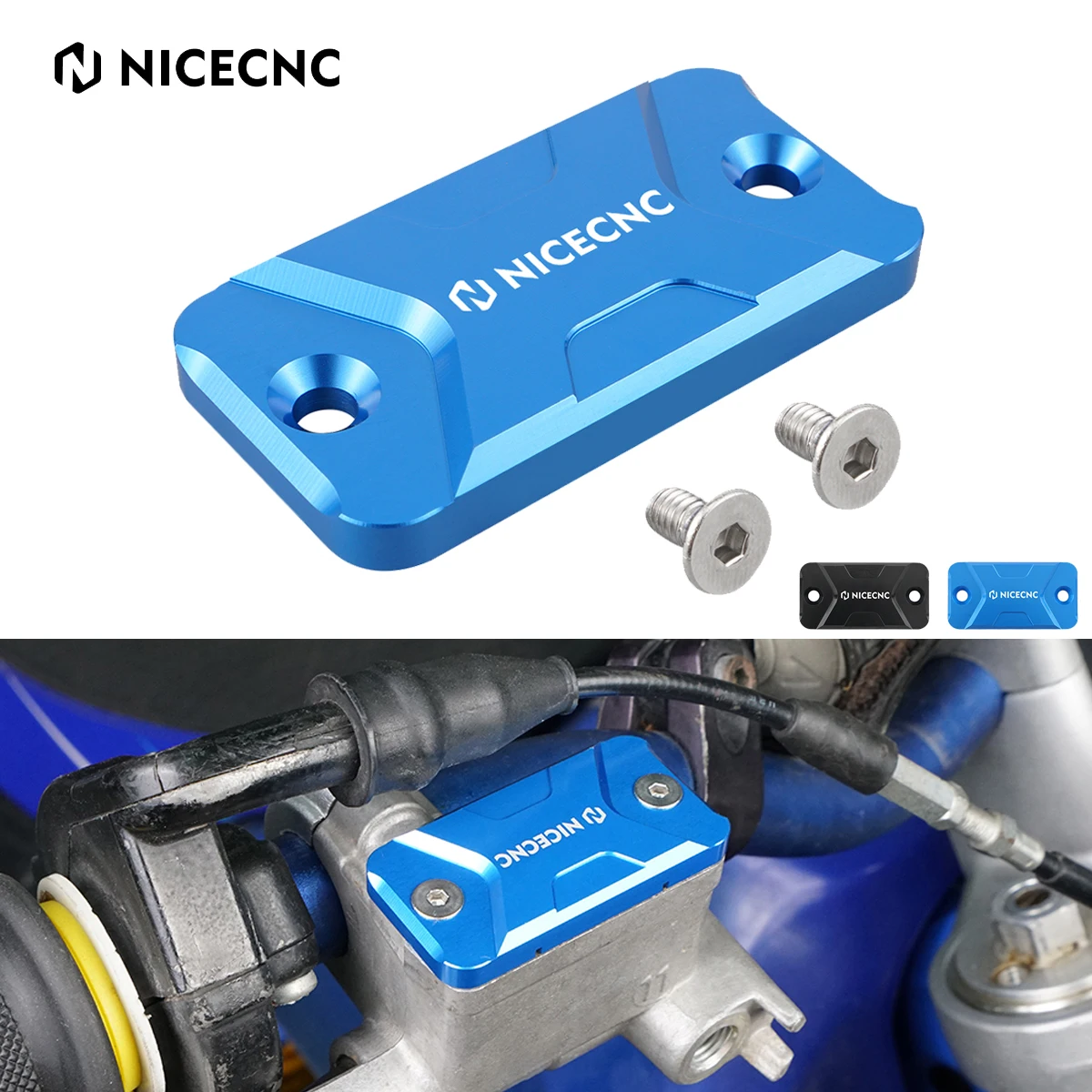 

NiceCNC Brake Fluid Reservoir Pump Cap Cover Guard for Yamaha YZ 65 85 125 250 250F 426F 450F WR 250F 450F 426F YZ85 2002-2023