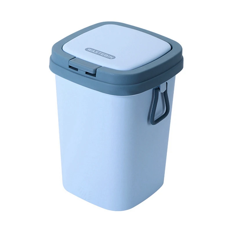 

Kitchen and Bathroom Pressed Type Thick and Solid Durable Trash Bin with Handle