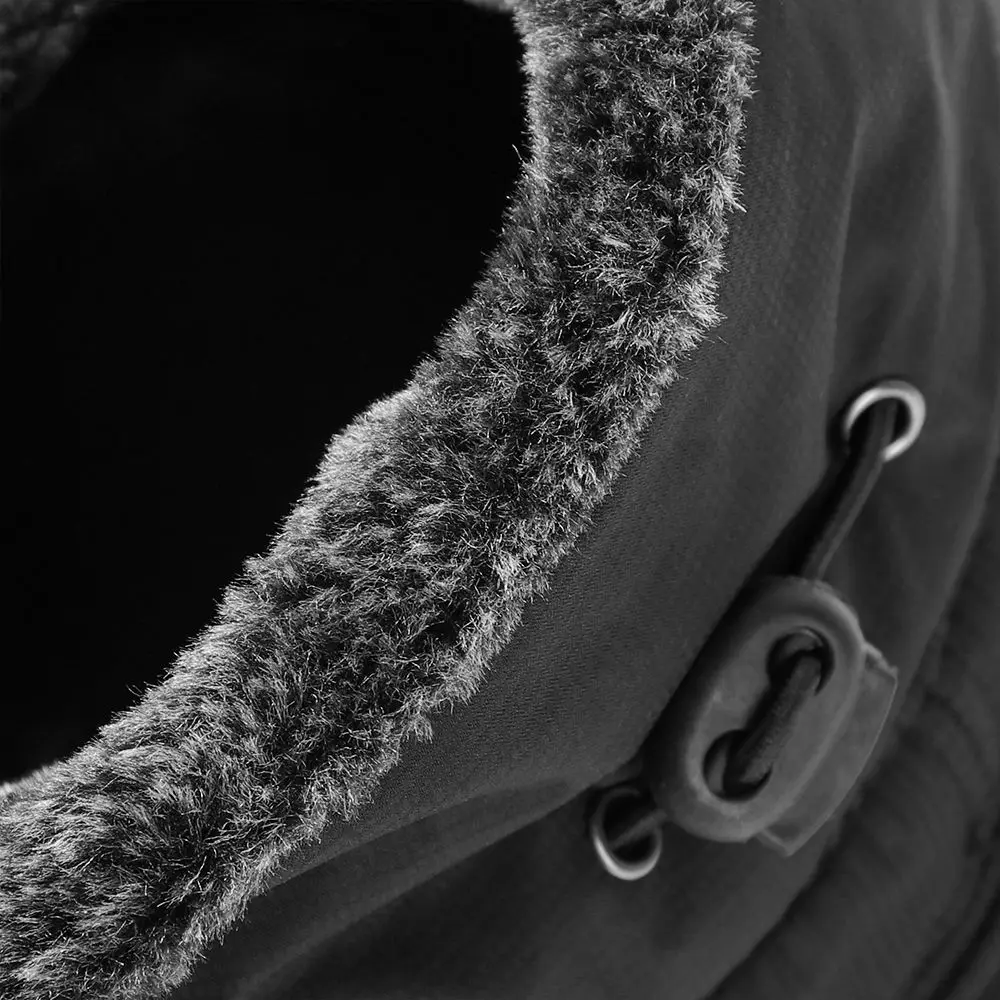 Регулируемая зимняя мужская шапка-бомбер