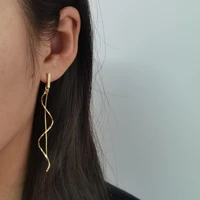 yellow earrings for women fashion desing 925 silver needle drop ear piercing gold plated korean jewelry 2022 luxury girl wedding