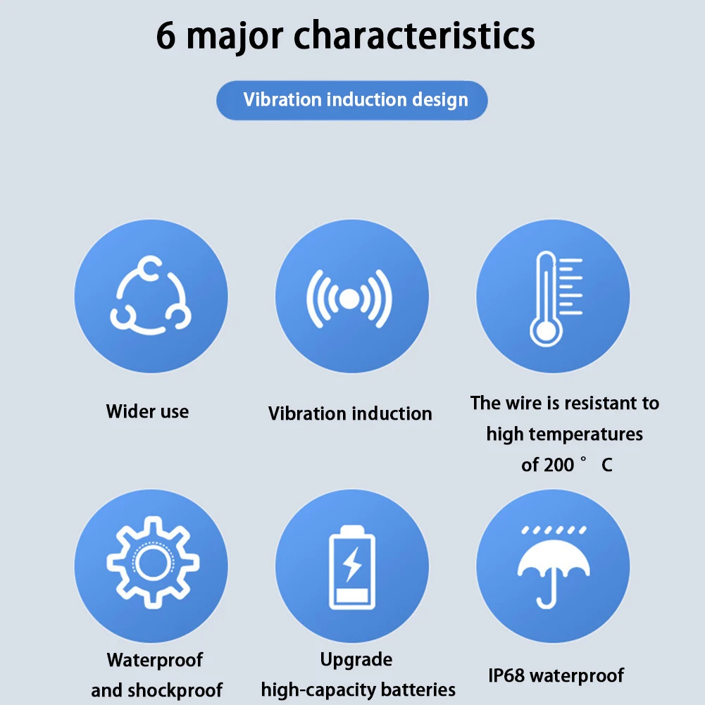 ЖК-дисплей цифровой вибротахометр водонепроницаемый датчик двигателя