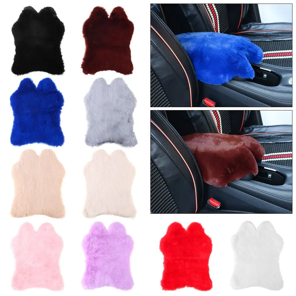 

Winter Interior Accessories Warm Universal Center Console Car Armrest Pad Seat Box Cushion Plush Mat
