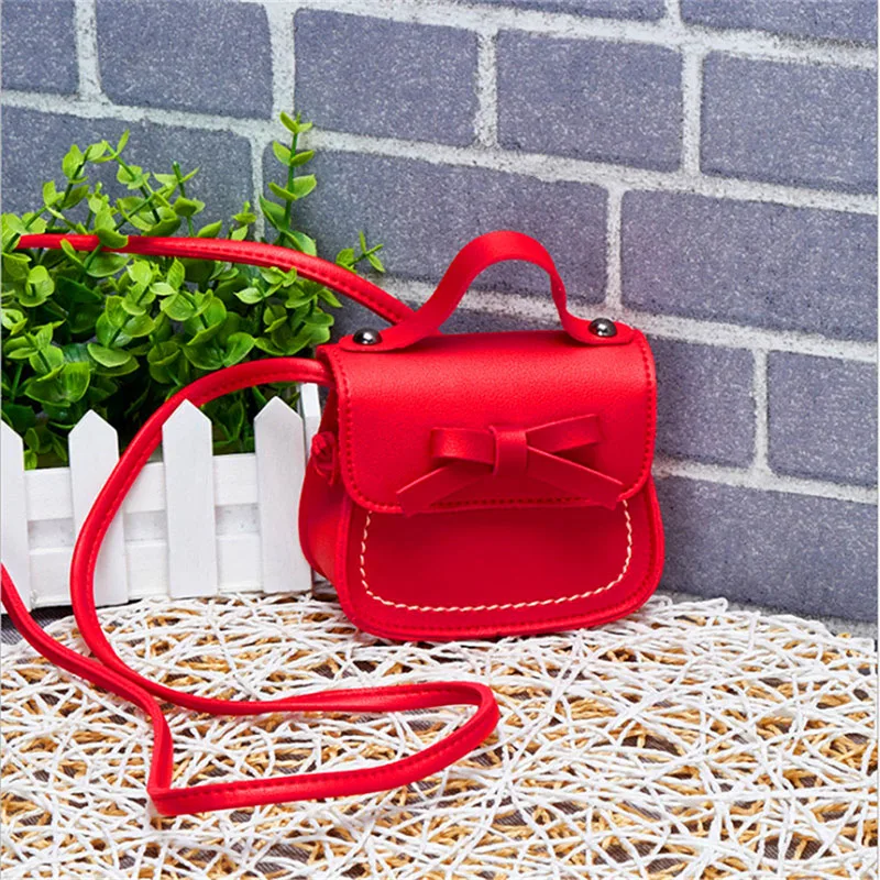 

Brand New Toddler Baby Messenger Bags Children Kids Girls Princess Shoulder Bag Handbag Solid Bowknot Princess Coin Purses