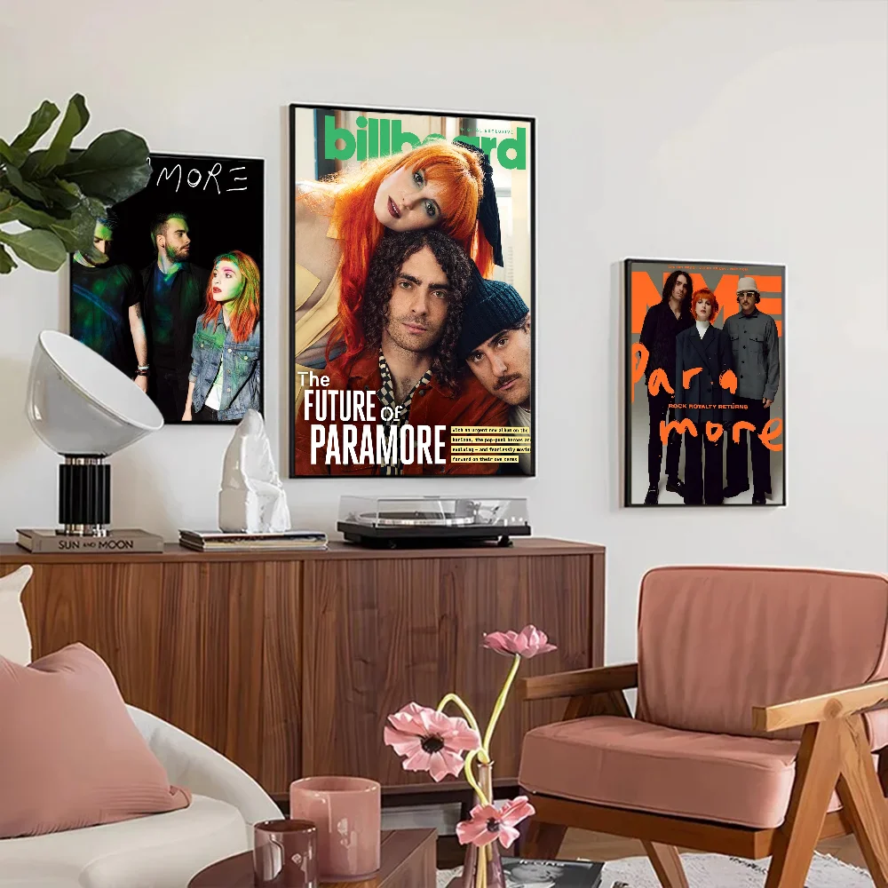 Singer P-Paramore Classic Movie Posters Waterproof Paper Sticker Coffee House Bar Decor Art Wall Stickers