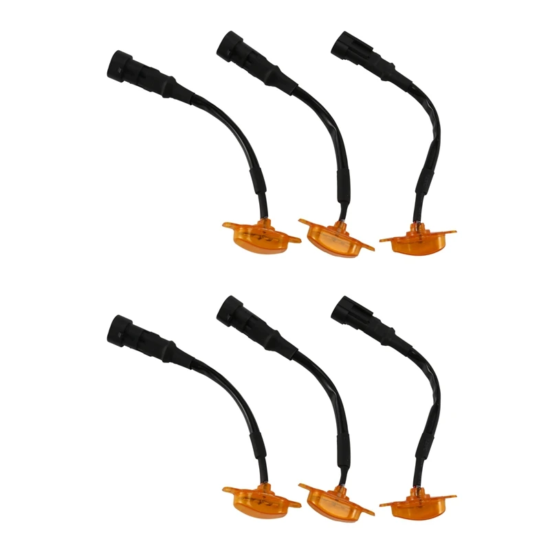 

6Pcs LED Grille Running Lamps, Front Bumper Hood Grille LED Light For 2004-2014 & 2014-Up Ford F150/F250 Raptor